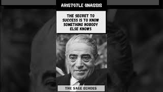 Aristotle Onassis wisdom thesageechoes motivation philosophy lifelessons history quotes [upl. by Tare]