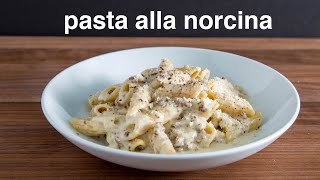 how to make creamy PASTA ALLA NORCINA pasta with sausage wine and cream [upl. by Yokum]