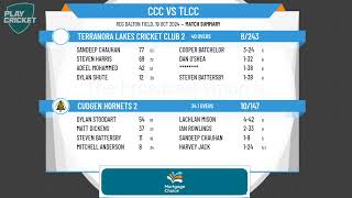 Cudgen Hornets 2 v Terranora Lakes Cricket Club 2 [upl. by Rellim902]