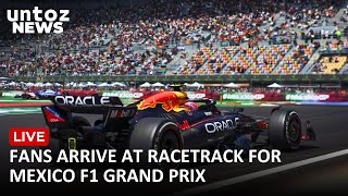 LIVE Fans arrive at racetrack for Mexico F1 Grand Prix [upl. by Earised]