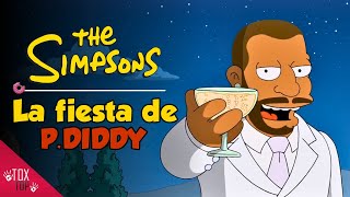 Los Simpson van a las fiestas blancas de PDiddy  Los Simpson [upl. by Mildred]