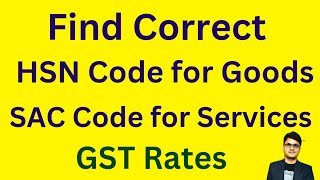 What is HSN amp SAC Code in GST  How to Find HSN amp SAC Code online  GST Rate kaise find karein [upl. by Doowron207]