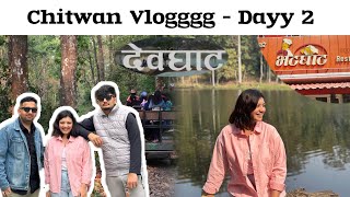 CHITWAN VLOG DAY 2  JUNGLE SAFARI  TRYING FAMOUS FOODS  BIS HAJARI TAAL  DEVGHAT DHAM chitwan [upl. by Bremen]