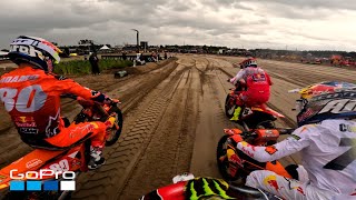 GoPro Jago Geerts 2023 FIM MX2 Moto 2 from Round 13 Lommel Belgium [upl. by Ahsenev]