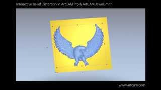 ArtCAM 2013 Relief Distortion Tool [upl. by Rickie430]