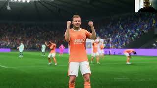 Blackpool vs Stockport My reactions and comments gameplay EA Sports FC 24 [upl. by Enitsyrk75]