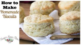 How to Make Homemade Biscuits from Scratch Just 6 ingredients [upl. by Gertrud441]