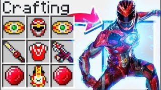 CRAFTING POWER RANGERS IN MINECRAFT NOOB vs PRO CRAFTING [upl. by Israel331]