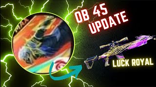 OB 45 UPDATE NEW LUCK ROYAL  NEW GUN SKIN freefire freefireshorts gaming GhostWolf viral [upl. by Christian]