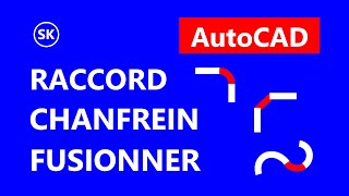 AutoCAD  Commandes RACCORD RD CHANFREIN CF amp FUSIONNER  Modification  Partie 11 [upl. by Letnwahs]