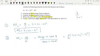 Production function APl MPl UGC NAT PGT TGT MPSET RBI DEPR [upl. by Novhaj]