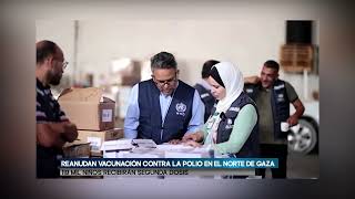 Reanudan vacunación contra la polio en el norte de Gaza 119 mil niños recibirán segunda dosis [upl. by Quigley]