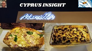 I Discovered Great Italian Food in Protaras Cyprus at Marcellos Restaurant [upl. by Holmen]