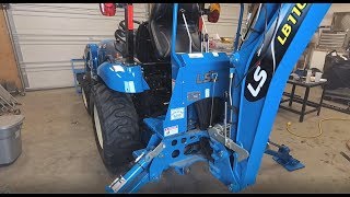 LS Tractor XJ2025  HOW TO Remove Backhoe from tractor [upl. by Eninotna]