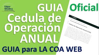 📢 GUÍA DEFINITIVA 2024 COA  Cédula de operación anual de SEMARNAT para principiantes [upl. by Gordon]