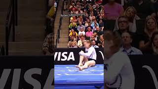 Rebecca Bross Infamous Knee Injury during the Visa Championships 2011 gymnastics fail sports [upl. by Avenej]