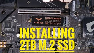 Installing 2TB m2 NVMe SSD on my Gigabyte B560M AORUS Elite Motherboard [upl. by Akena50]