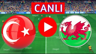 🔴TÜRKİYE GALLER MAÇI CANLI İZLE  eFootball Türkçe Simülasyon [upl. by Stahl]