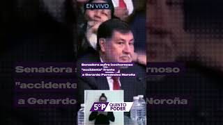 Senadora sufre quotbotonazoquot frente a Gerardo Fernández Noroña [upl. by Olney]