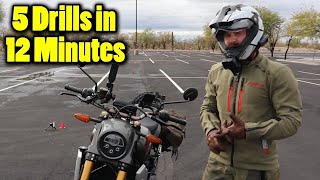 5 EASY Motorcycle Drills That Will Make You a Better Rider [upl. by Eardna]