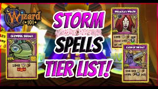 Wizard101 Storm Spells Tier List 2023 [upl. by Bashemath]