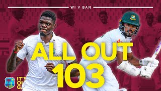 Six Ducks 🦆  All Out For 103 IN FULL  West Indies v Bangladesh 2022 [upl. by Grega558]