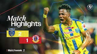 Match Highlights  Kerala Blasters FC 21 East Bengal FC  MW 2  ISL 202425 [upl. by Kester423]