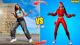 ALL 200 FORTNITE ICON SERIES DANCES IN REAL LIFE Riches Desirable Take it slow [upl. by Elbam]