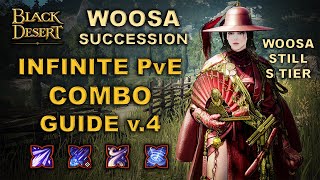 BDO  Woosa Succession  Infinite PvE Combo Guide v4  UPDATED [upl. by Siravaj887]