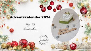 Adventskalender Türchen Nr13  Rautenbox  Stampin Up [upl. by Nnyleve488]