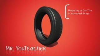 How To Build A Car Tire In Autodesk Maya [upl. by Annay]