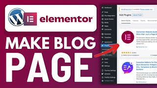 How to Make Blog Page in WordPress Using Elementor  2024 Tutorial [upl. by Edac]