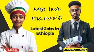 አዲስ ክፍት የስራ ቦታዎች  Latest Jobs in Ethiopia 2024 [upl. by Bowles]