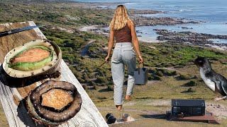 GIANT ABALONE Catch amp Cook on a Tasmanian Island [upl. by Aradnahc]