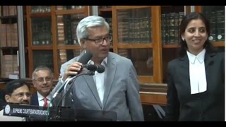 Lecture of Mr Justice RF Nariman Judge Supreme Court of India at SCBA Part1 [upl. by Llirred]