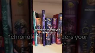 Rick Riordan Books in Chronological Order percyjackson booktok pjo [upl. by Gariepy765]