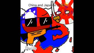 China and Japan now vs then flipacilp shortsfeed countryballs [upl. by Alroy]