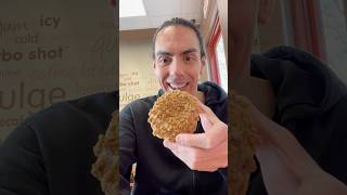 NEW Dunkin’ Cookie Butter Donut mukbang [upl. by Eenot609]