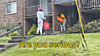 Eating People’s DoorDash Food Prank GONE WRONG😨 [upl. by Yerroc]