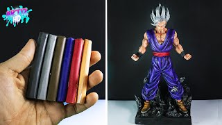 MI PRIMERA ESCULTURA con Plastilina ESCOLAR  Como hacer a Gohan Bestia de Plastilina  Dragon Ball [upl. by Eicram]