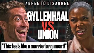 Jake Gyllenhaal amp Gabrielle Union Argue Over Internets Big Debates  Agree to Disagree LADbible [upl. by Notsnorb224]