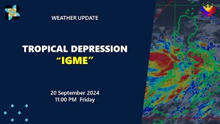 Press Conference Tropical Depression IgmePH 530 PM Update September 20 2024 Friday [upl. by Kerman]