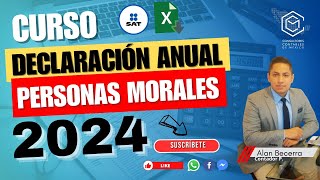 DECLARACION ANUAL PERSONAS MORALES 2024 [upl. by Atikcir]