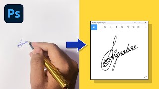 Make Your Signature Digital with Photoshop Shorts [upl. by Jezabel189]