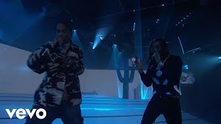 Huncho Jack Travis Scott Quavo  Eye 2 Eye Live on Jimmy Kimmel Live [upl. by Enaasiali]