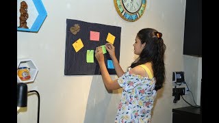 How to make a cute Notice Board for your room  Dilpreet Kaur [upl. by Ruosnam]