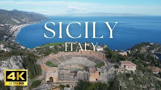 시칠리아 4K 드론영상 🇮🇹 Fly over Sicily by 4K Drone [upl. by Dragde]