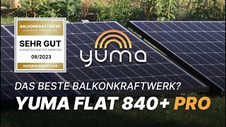 Balkonkraftwerk YUMA Flat Bifazial im Test Aufbau Leistung Ertrag amp Gutschein [upl. by Aromat]