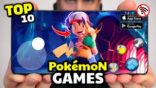 Top 10 New Working Pokemon Games For Android And IOS In 2024  High Graphics  Offline amp Online [upl. by Aprile]