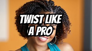 Hair twists for natural hair  How to do twists on your natural hair  Two strand twists tutorial [upl. by Bella]